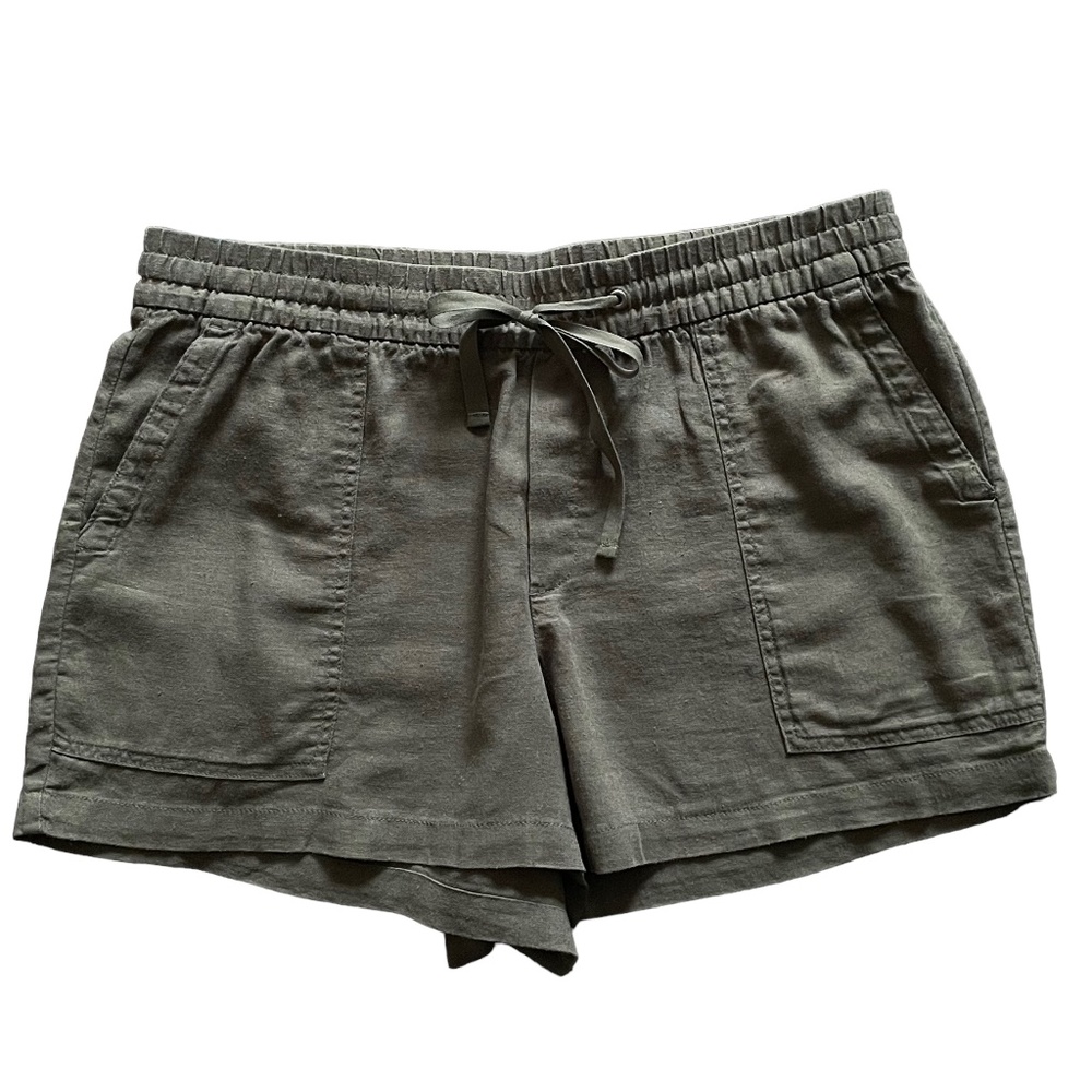 GAP Linen Blend Utility Pull-On Shorts | Green Way | L